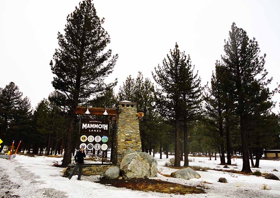 Paisaje de montaña en Mammoth Lakes, California
