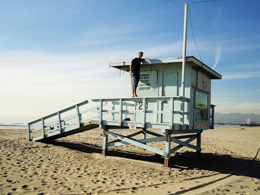 Playas de Los Ángeles durante un road trip por California
