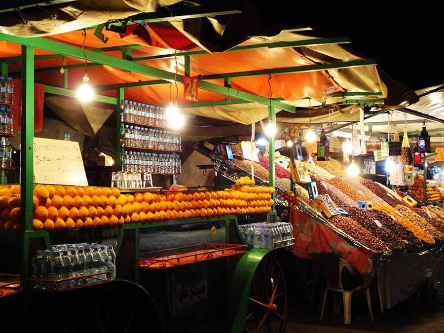 Plaza Jemaa el-Fna al atardecer