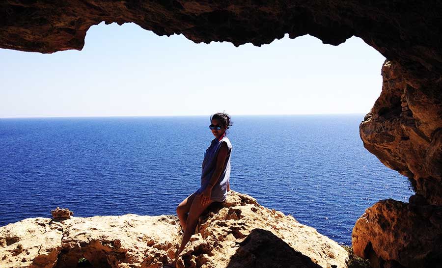 Faro y acantilados de Cap de Barbaria en Formentera