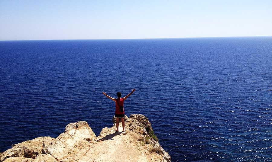 Vista panorámica de Formentera desde El Mirador