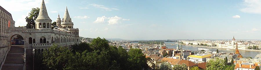 Panorámica de Budapest desde la zona de Buda
