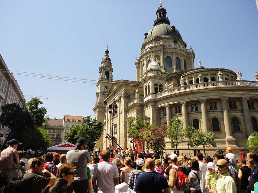 Ambiente urbano del centro de Budapest