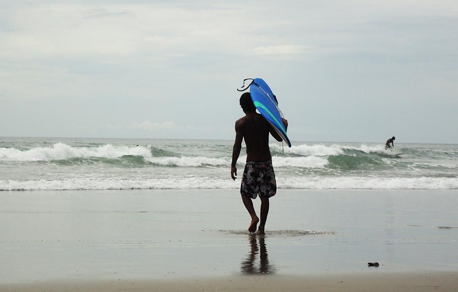 Playa durante el primer día de la ruta por Bali