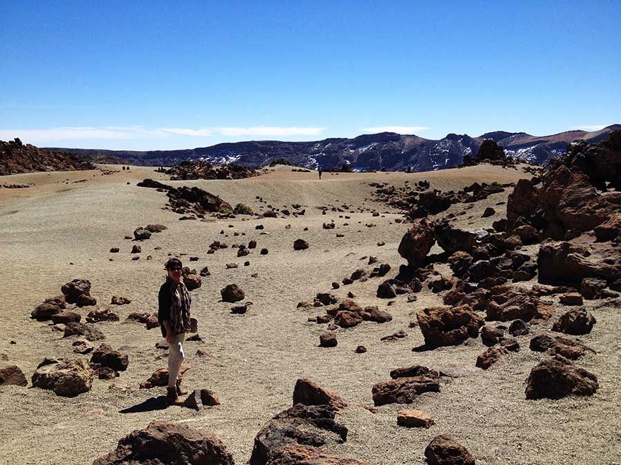 Paisaje lunar de las Cañadas del Teide