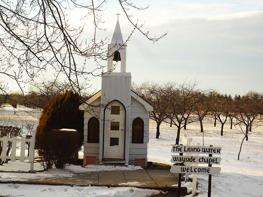 Pequeña capilla cerca de Niagara-on-the-Lake