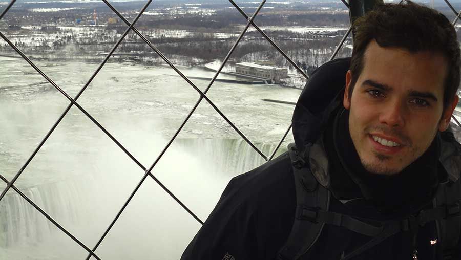 Panorámica de Niagara Falls desde Canadá