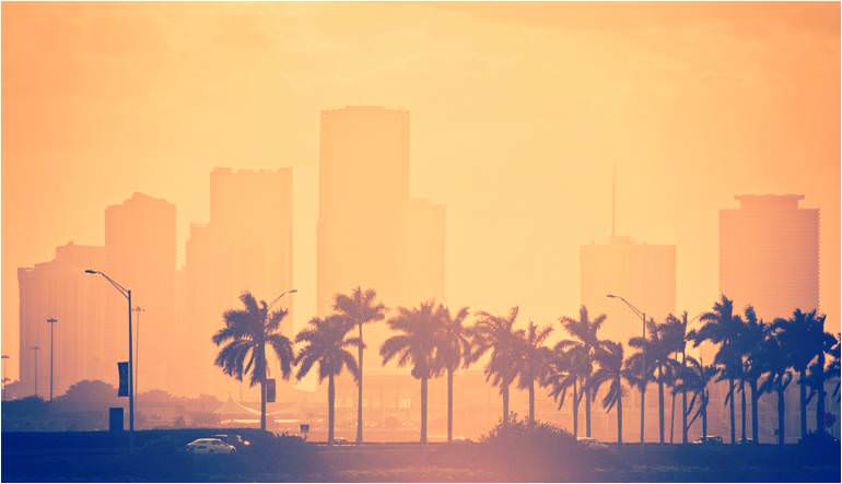 Vista panorámica durante nuestro viaje a Miami