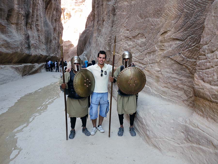 El Tesoro de Petra al final del desfiladero del Siq