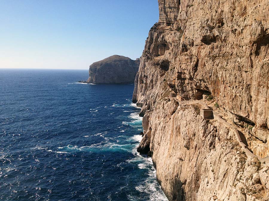 Paisaje de la península del Sinis en Cerdeña