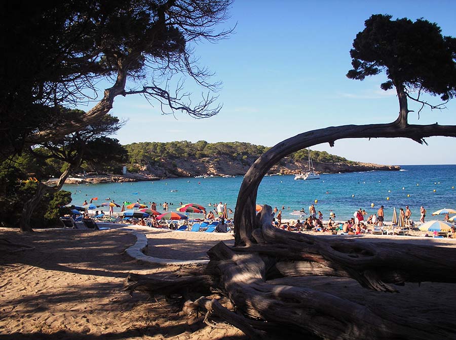 Paisaje costero durante un viaje a Ibiza