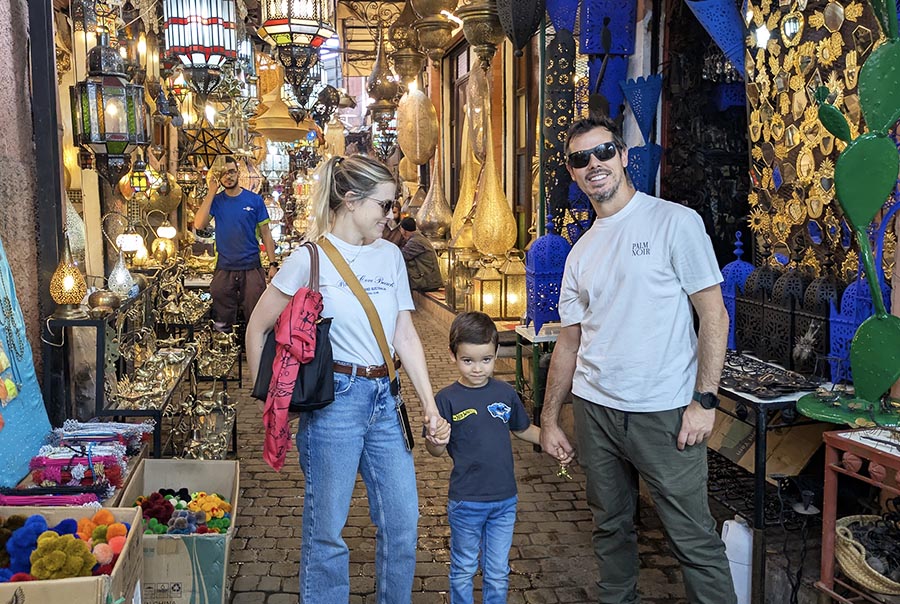 Calle de la medina de Marrakech