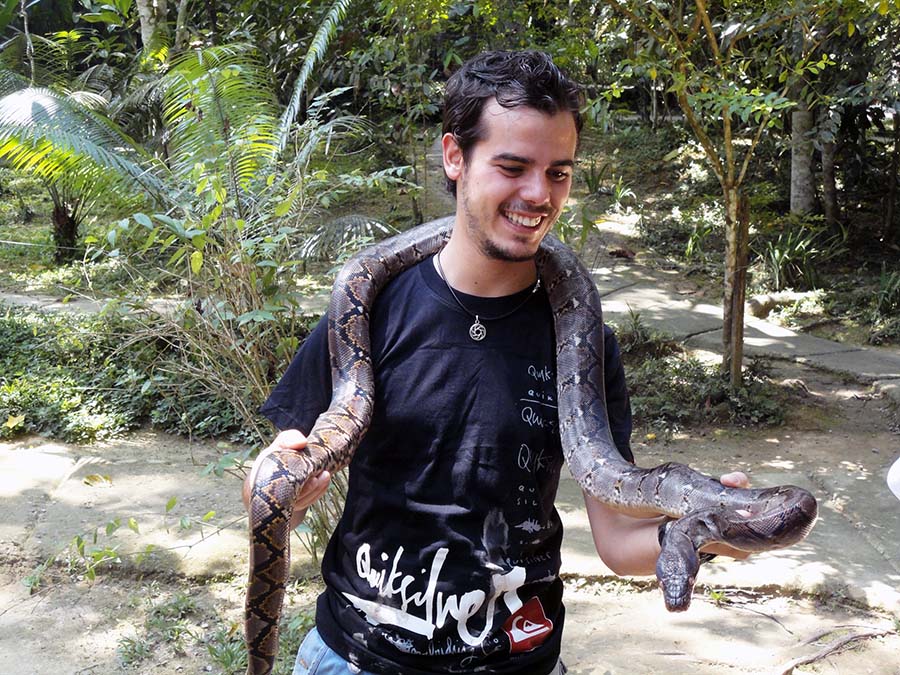 Fauna durante la ruta por Malasia