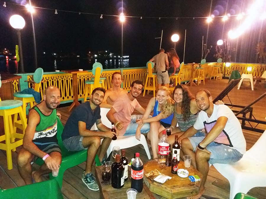 Amigos conocidos durante el viaje por Panamá