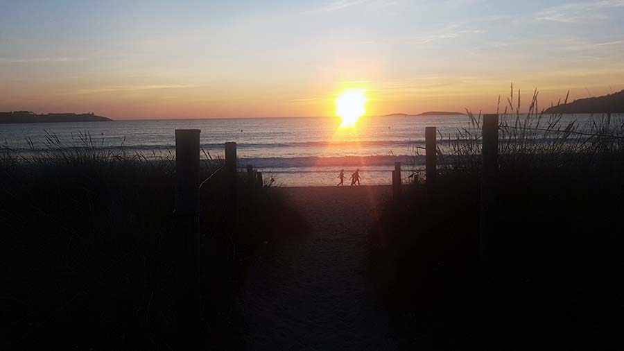 Puesta de sol desde Patos y Monte Ferro