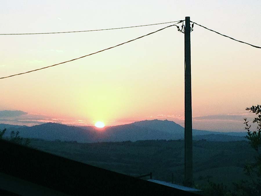 Vistas panorámicas desde San Marino hacia el Adriático
