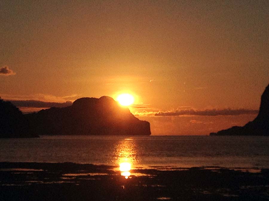 Atardecer desde el mirador de Coron Town