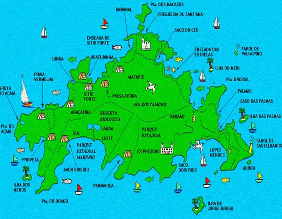 Illa Grande mapa