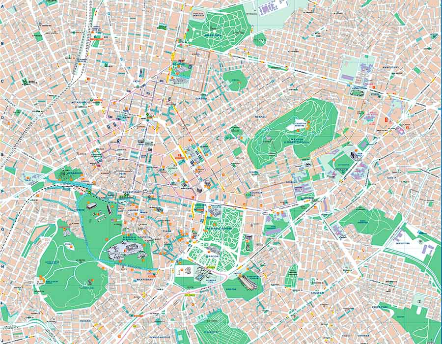 Mapa Atenas TGDV