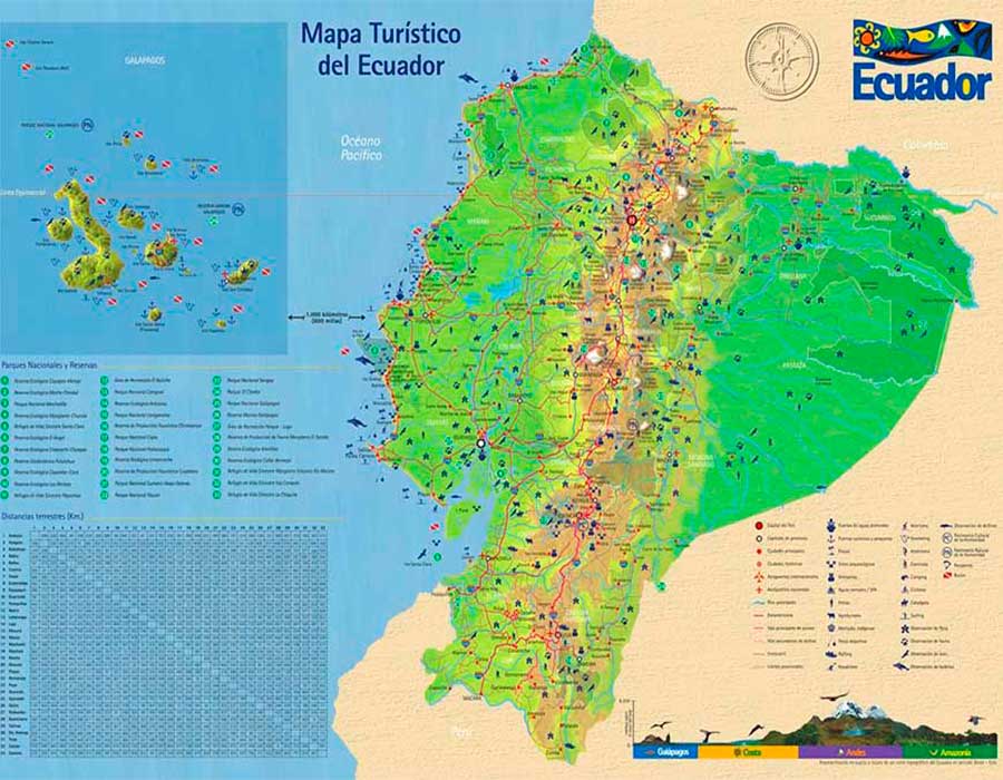 Mapa Ecuador