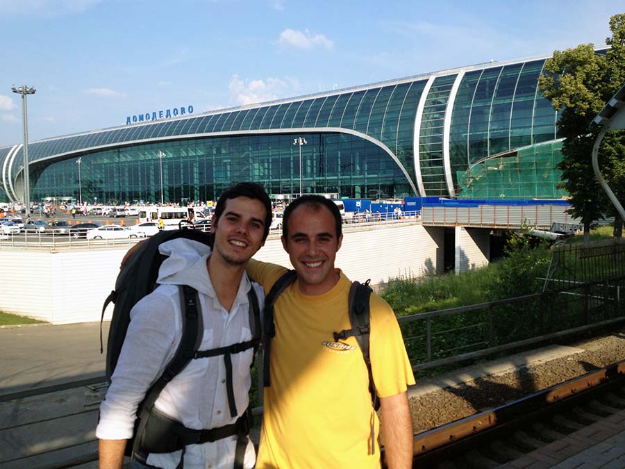 Llegada al aeropuerto de Moscú Domodédovo
