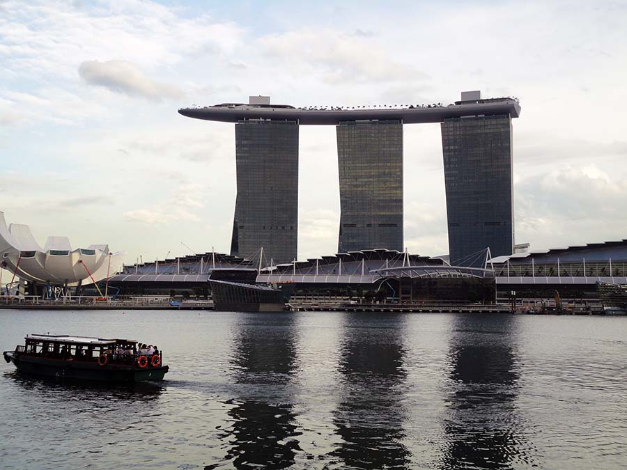 Skyline de Singapur durante nuestro viaje