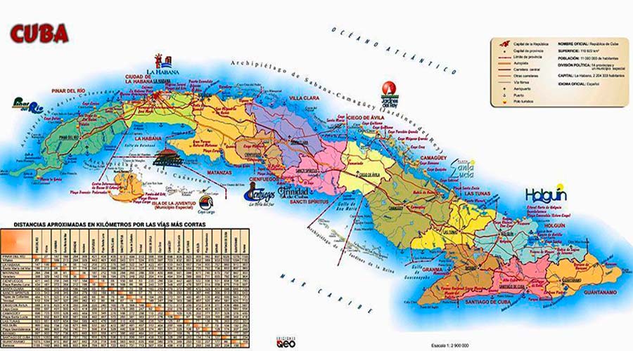 cuba mapa
