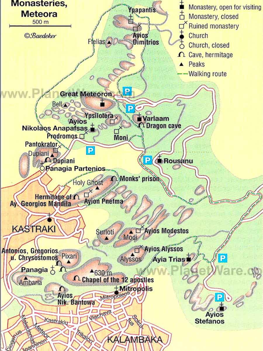 meteora mapa TGDV