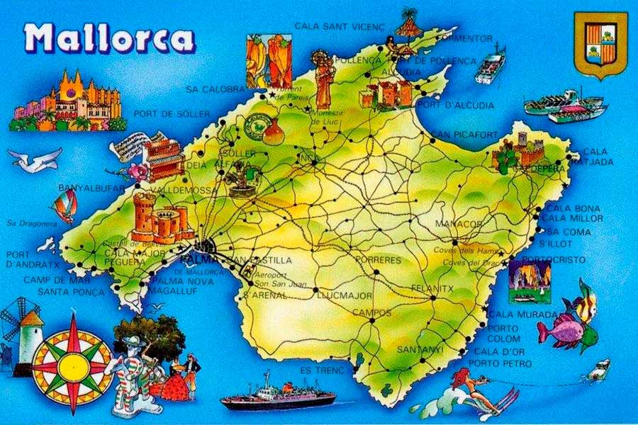 Mapa de Mallorca