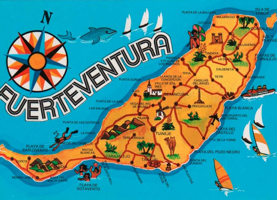 Mapa Fuerteventura