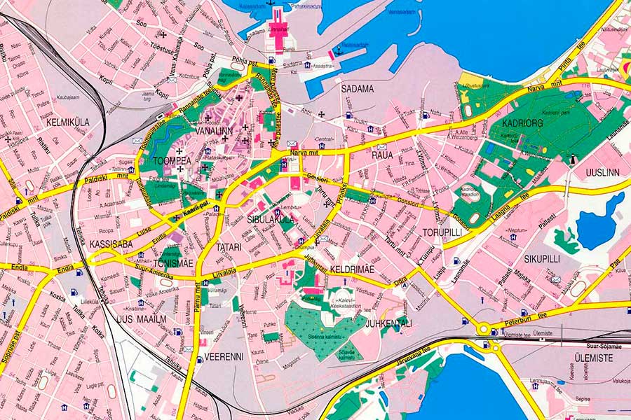TALLIN mapa