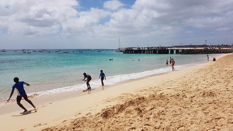 Costa de la isla de Sal en Cabo Verde