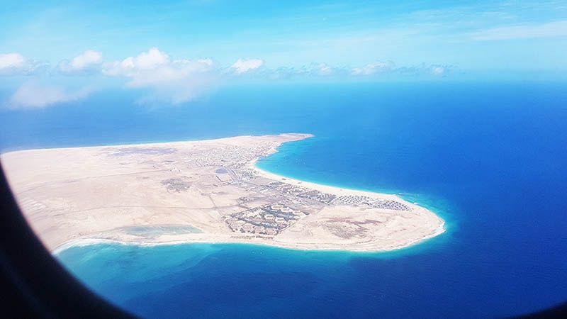 Vuelo entre las islas de Sal y Boa Vista