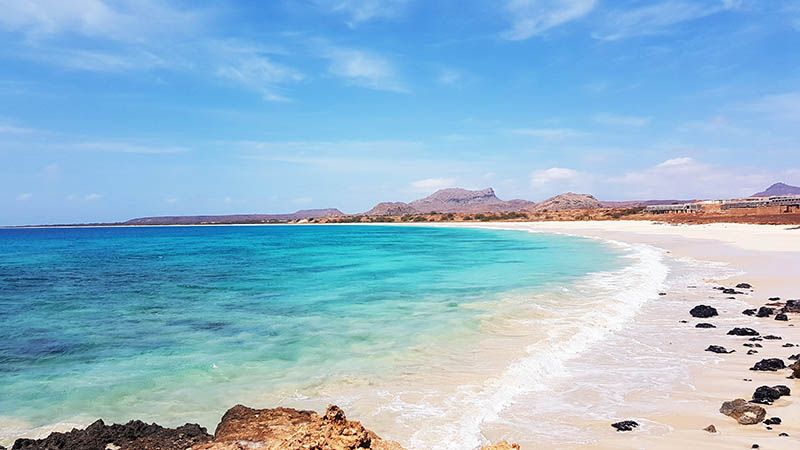 Playa de Santa Mónica en la isla de Boa Vista
