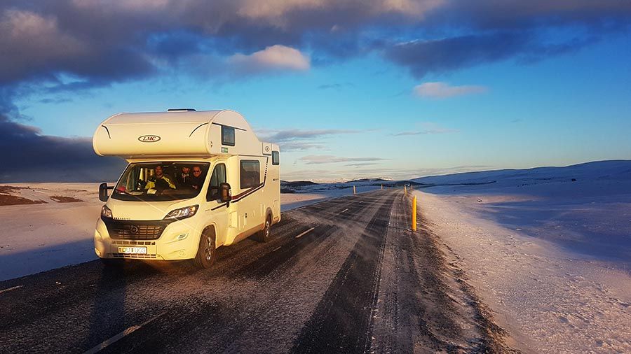 Nieve en Islandia