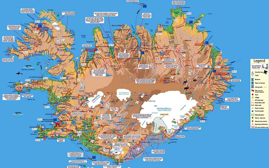 Mapa de Islandia TGDV