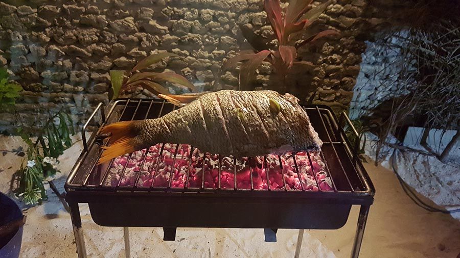 Comida en Maldivas