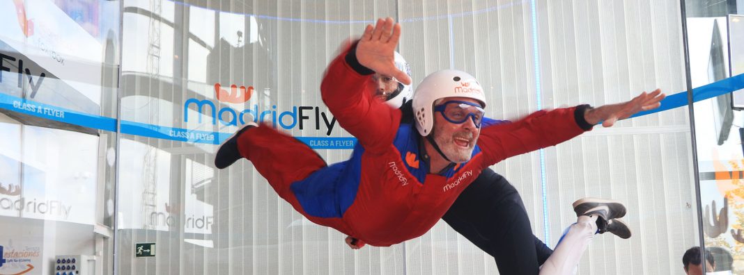 Volando en el túnel del viento