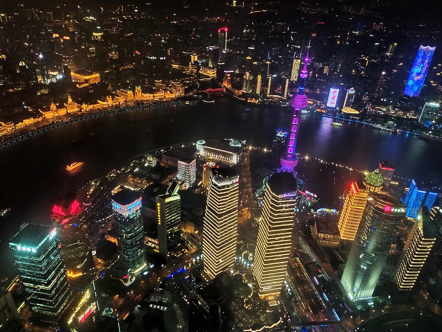 Vista panorámica de Shanghai