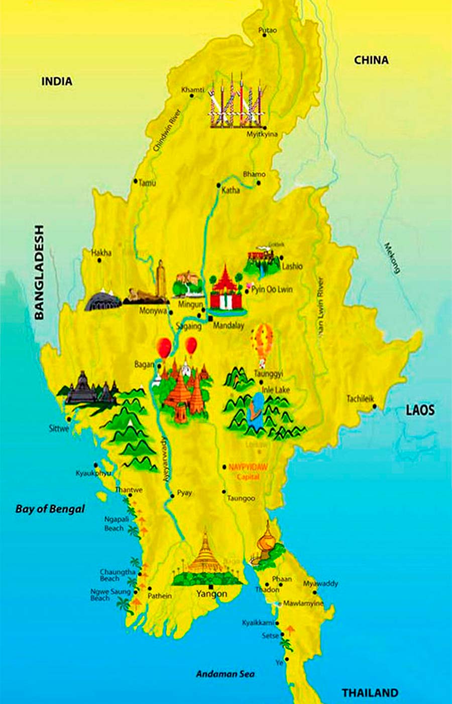 Myanmar mapa