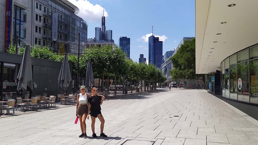 Calle Zeil en Frankfurt