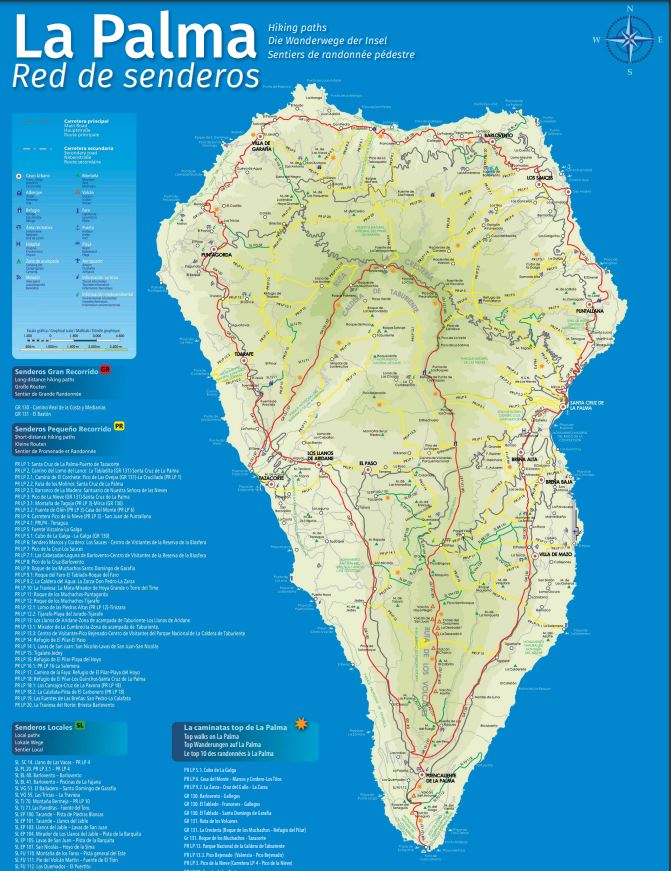 Mapa de La Palma