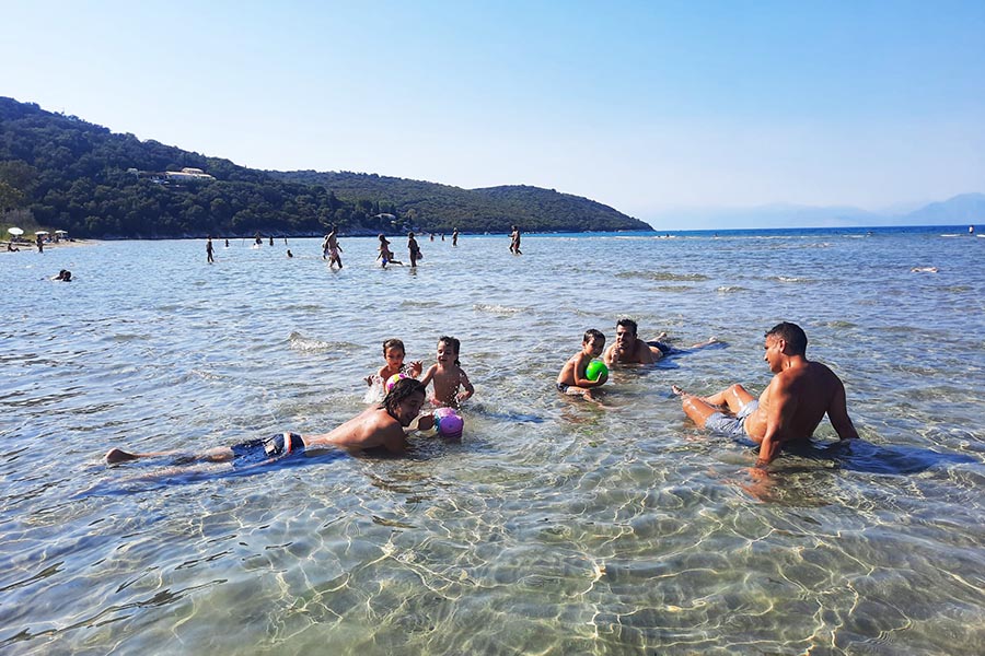 Playas norte de Corfu