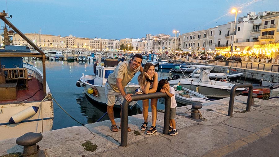 Cenar en Trani Italia